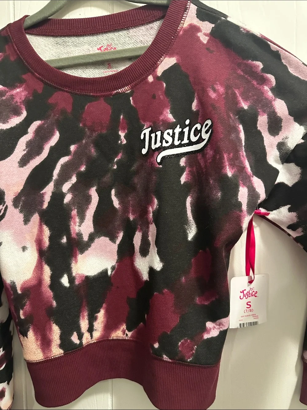 Justice ribbing splash pullover